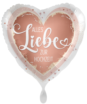 Folienballon - Alles Liebe zur Hochzeit! - ø 43cm